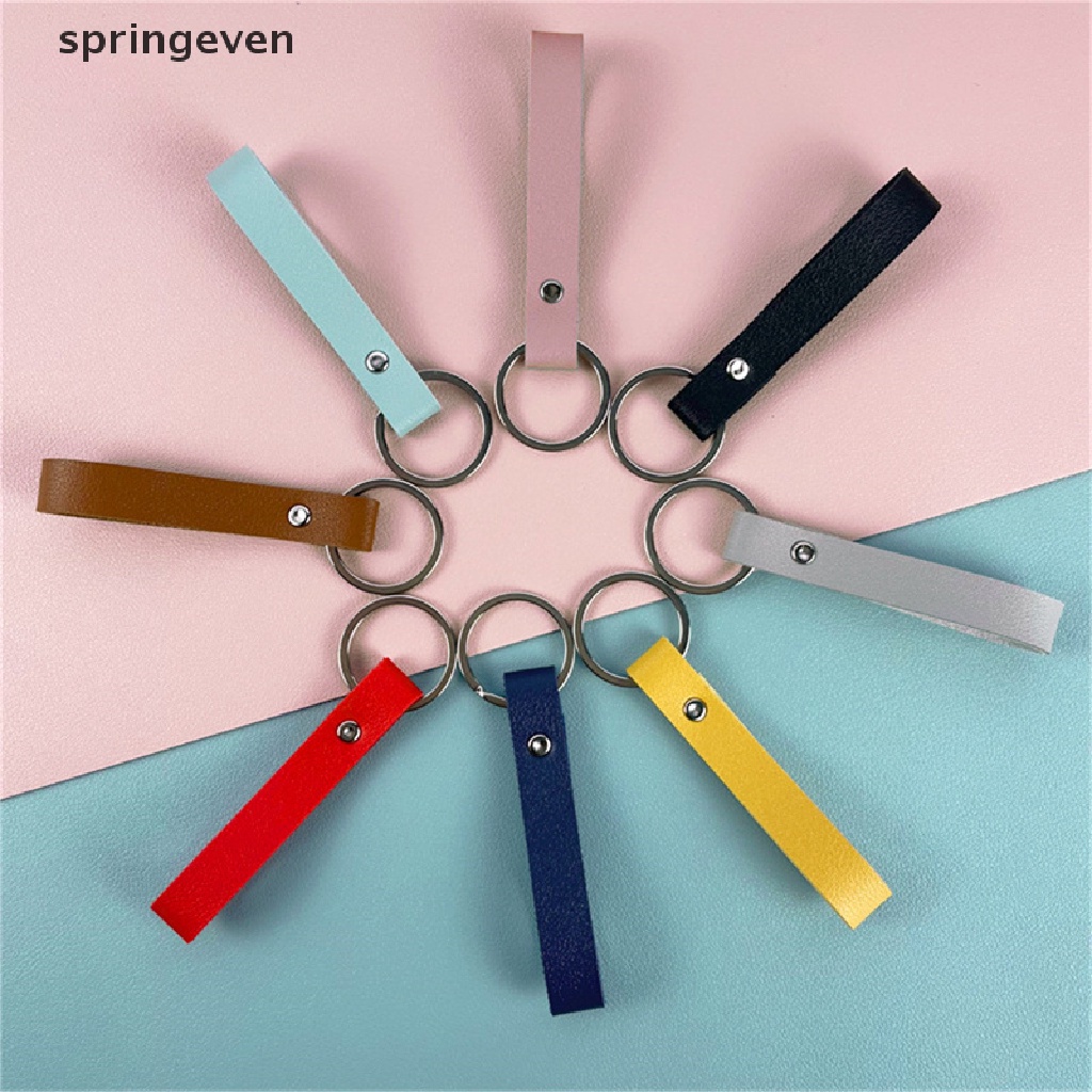 Móc Chìa Khóa Bằng Da PU Thời Trang Dành Cho Nam Nữ