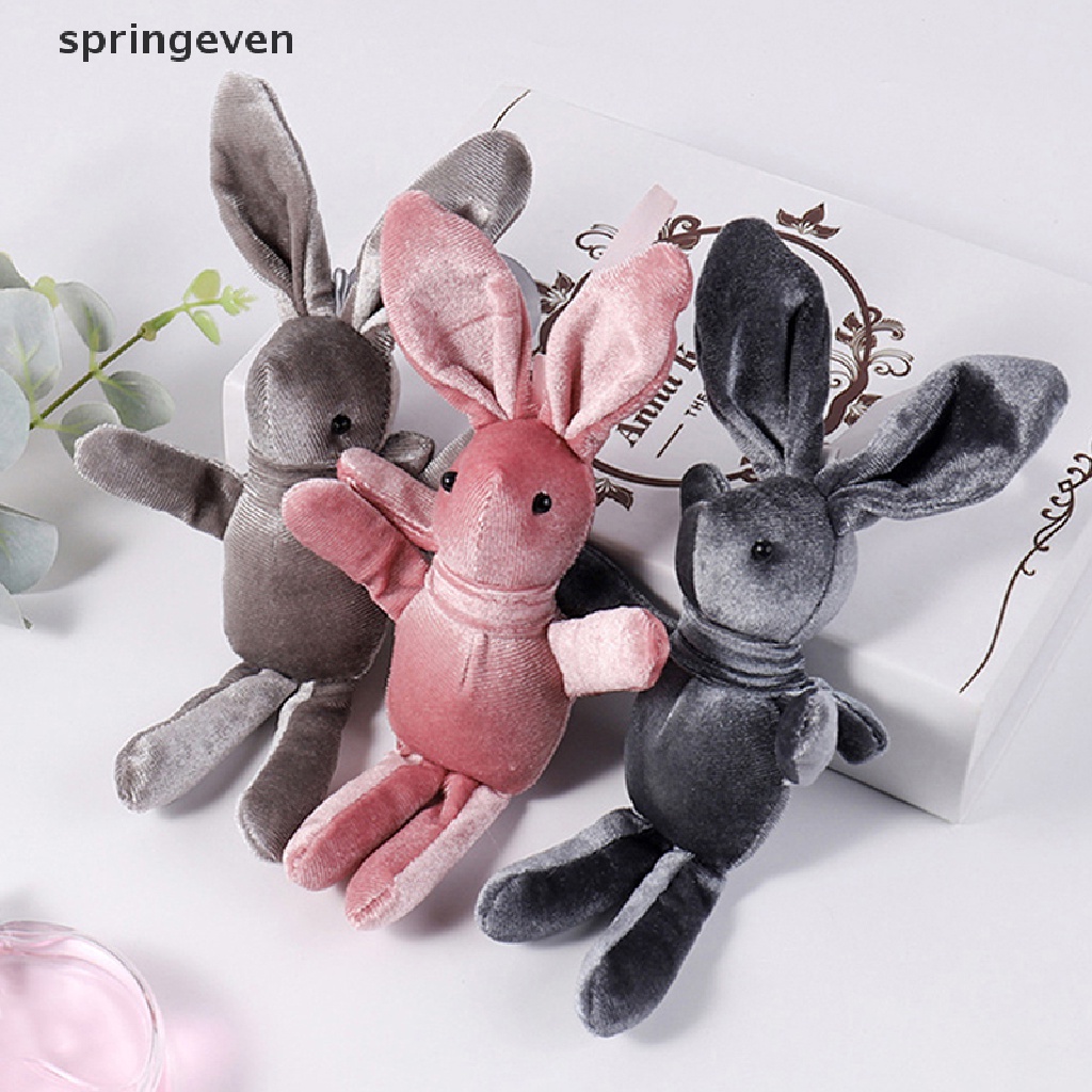 Móc Khóa Thỏ Nhồi Bông Dễ Thương Dùng Làm Quà Tặng