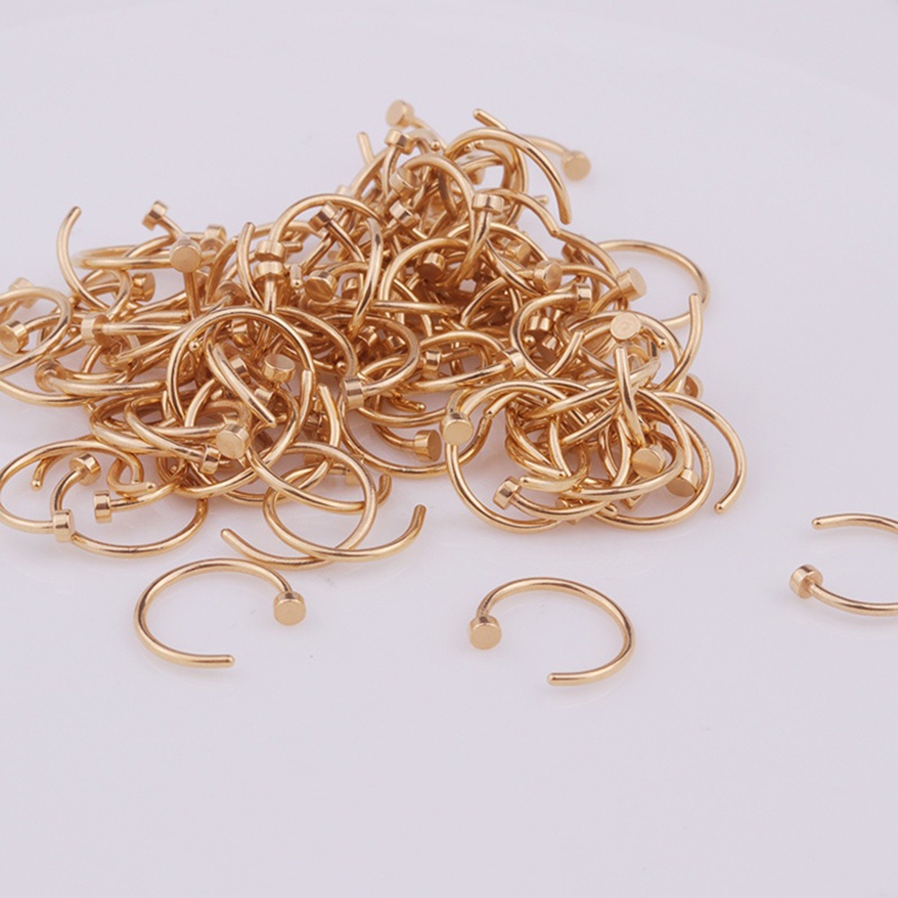 Set 4 Khuyên Mũi / Môi / Cơ Thể Bằng Thép Không Gỉ Thời Trang