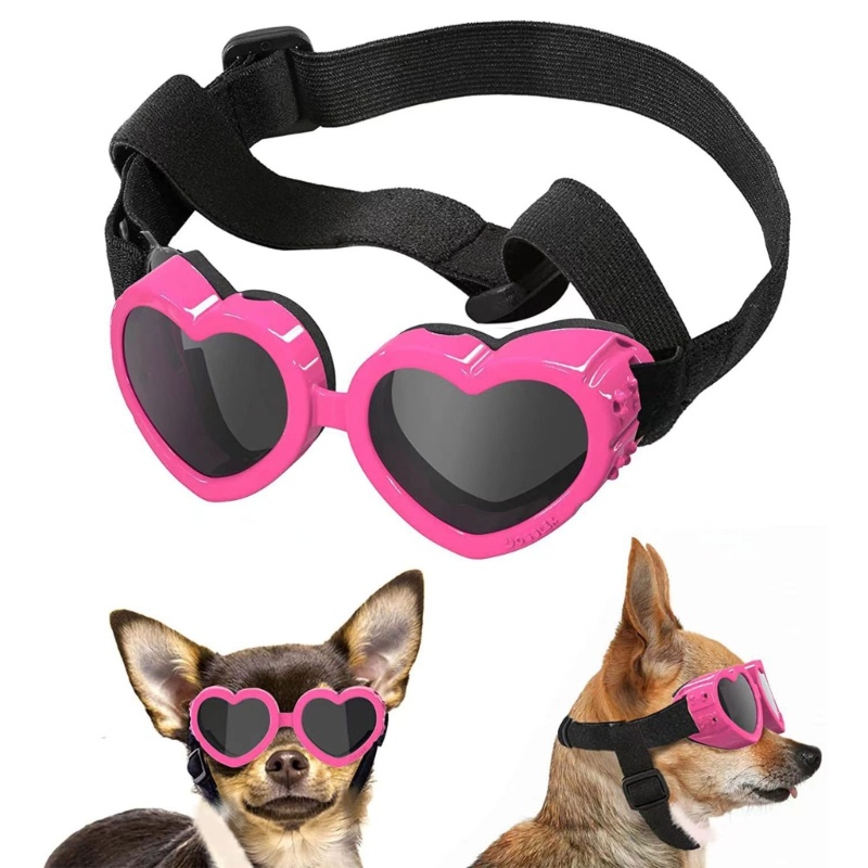 Kính Mát Đi Tuyết Gấp Gọn Siêu Bền Kèm Dây Đeo Tùy Chỉnh Tiện Dụng Cho Cún Cưng