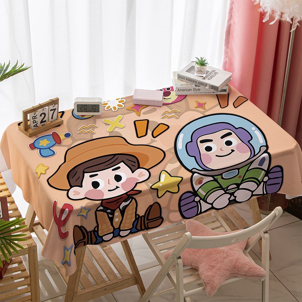 Khăn Trải Bàn Chống Thấm Nước Họa Tiết Hoạt Hình Toy Story Dễ Thương