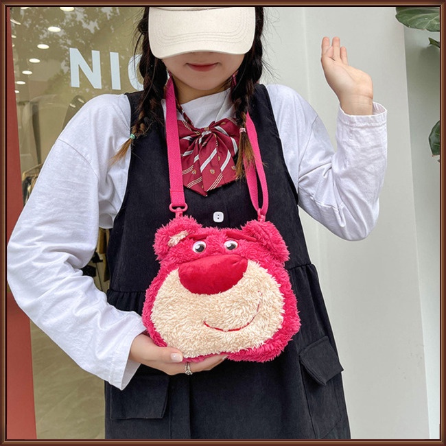 Túi Đeo Vai Bằng Vải Bông Họa Tiết Hoạt Hình Sáng Tạo Dễ Thương Cho Nữ