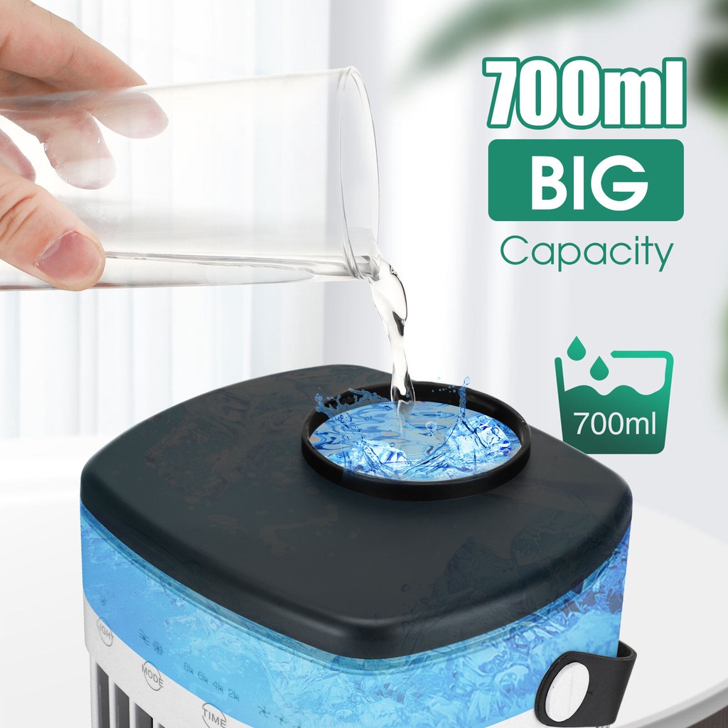 YouPin Quạt Phun Sương Làm Mát Mini Điều Hòa Mini ​Hơi ​Nước Siêu Mát Quạt Điều Hòa Mini Để Bàn Nhỏ Gọn