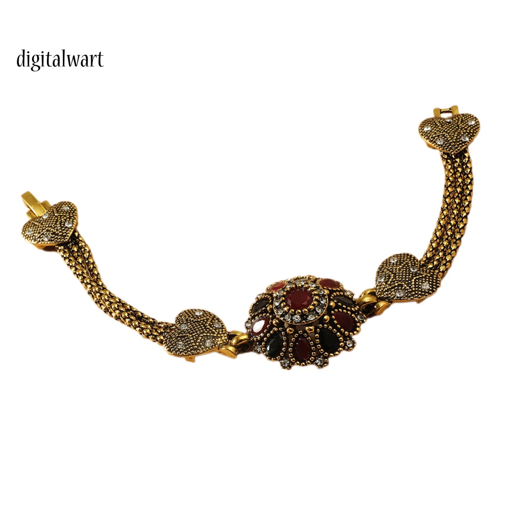 Kỹ Thuật Số| Vòng Tay Đính Đá Quý Giả Hình Hoa Phong Cách Retro