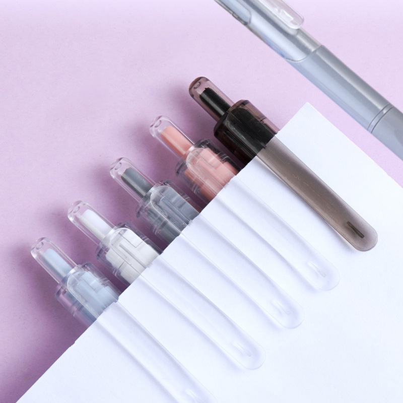 PVN59042 Bút Bi Mực Đen Ngòi 0.5mm Thiết Kế Đơn Giản Cho Học Sinh