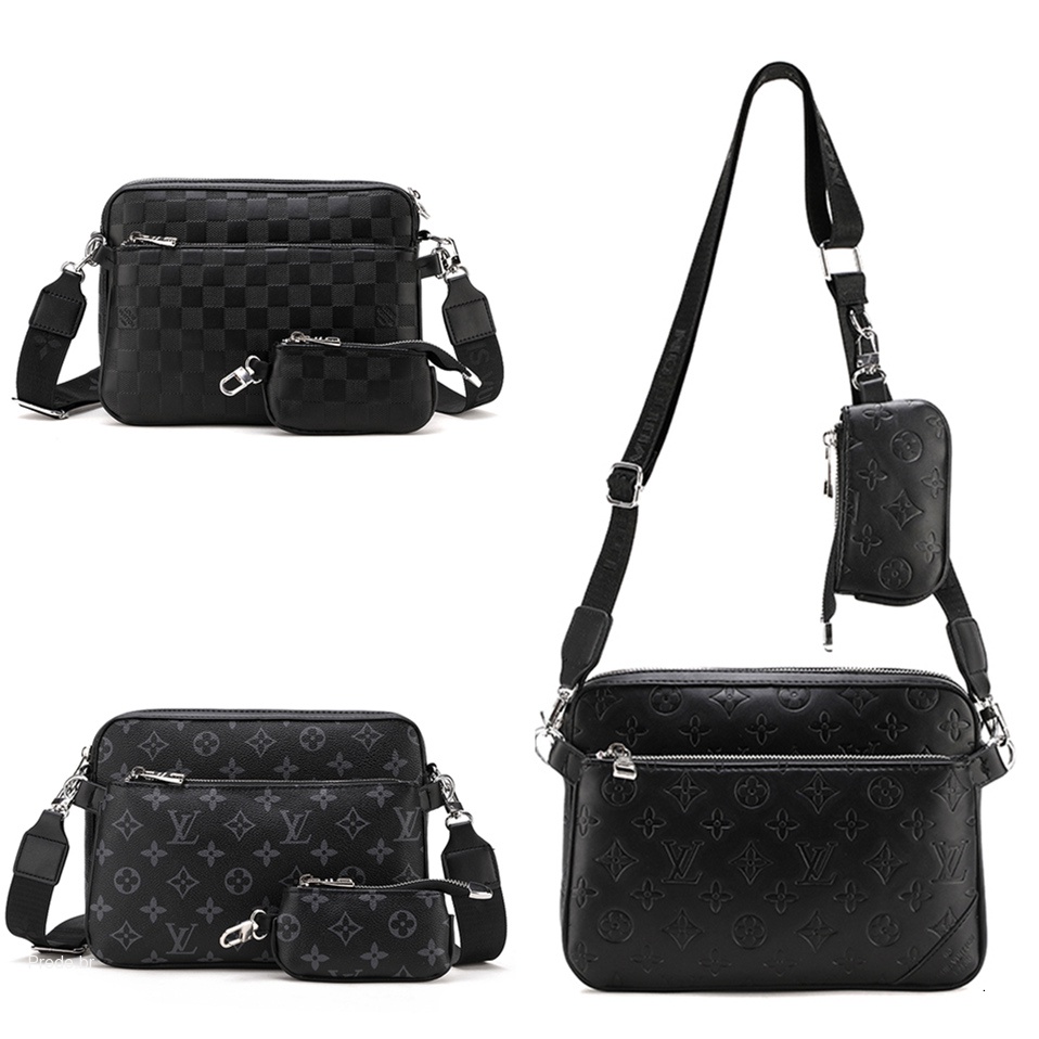 Túi Đeo Chéo Ba Màu Trắng Đen Dành Cho Nam Giới 541