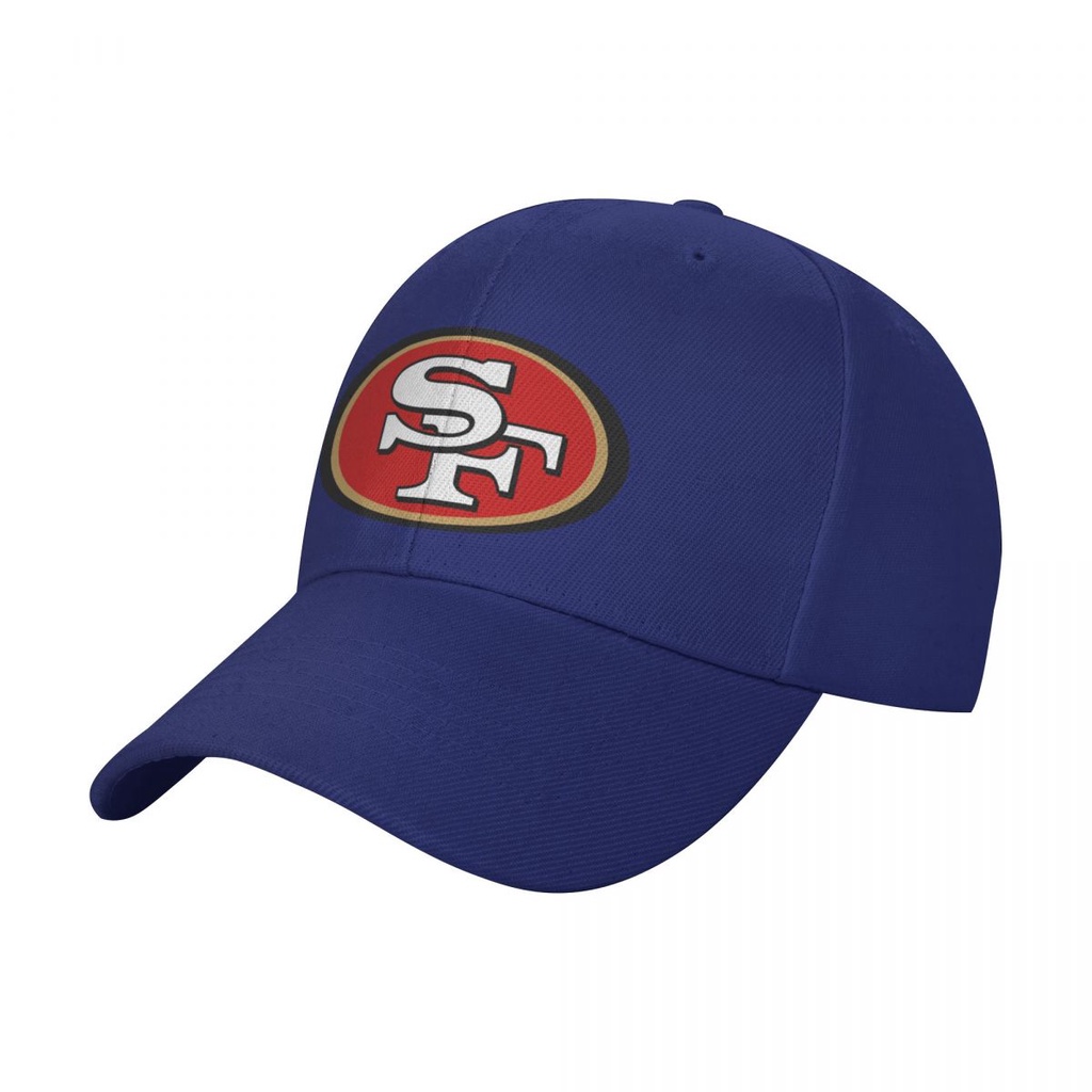 San Francisco 49ers Logo NFL Màu Trơn Cong Vành Mũ Mũ Bóng Chày Cong Vành Mũ Nam Nữ Cùng Phong Cách 