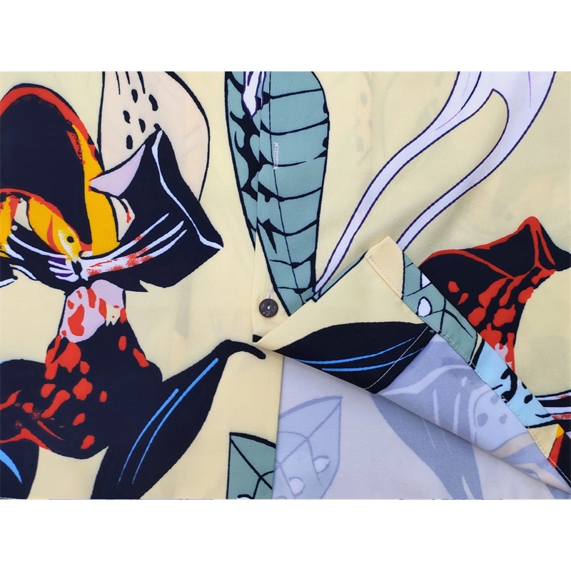 Wa-cko Áo Sơ Mi Tay Ngắn Cổ Điển Bốn Màu Họa Tiết Hoa HAWAIIAN 8Ma-Ra8- Thời Trang Nam Và Nữ Ffjgkmcfgdxhfsx