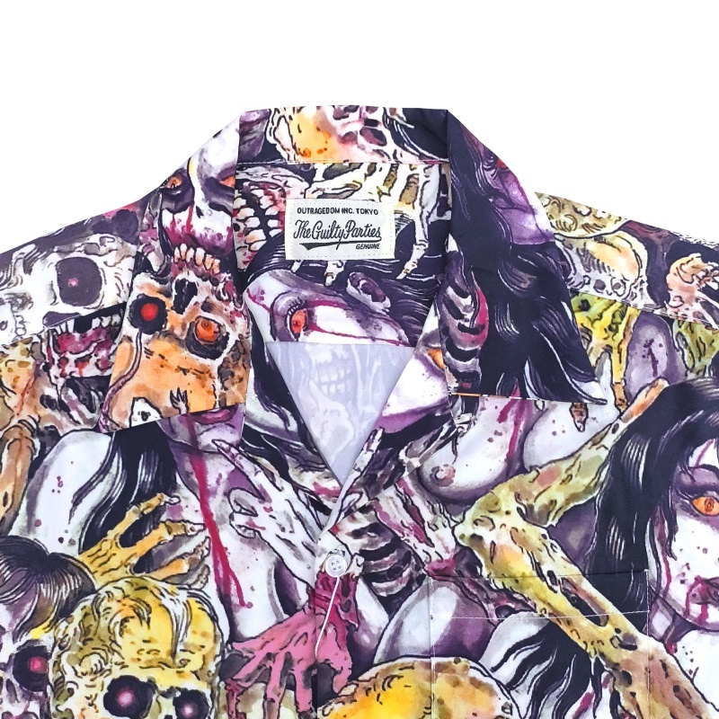 Áo Sơ Mi Ngắn Tay WA-CKO 8MAR-IA88- TIM LEHI Hell Girl Skeleton Hawaiisdfjnfgesdghfh