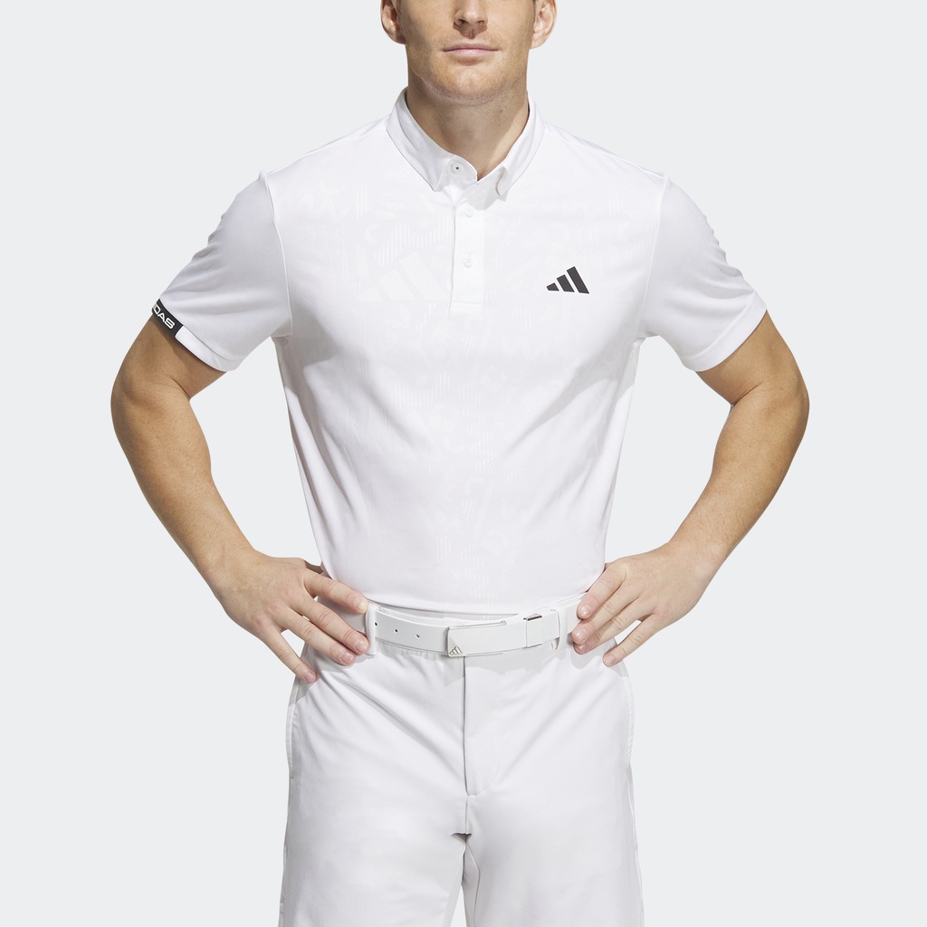 Adidas Đánh gôn Áo Polo Dập Chìm AEROREADY Nam trắng HT6846