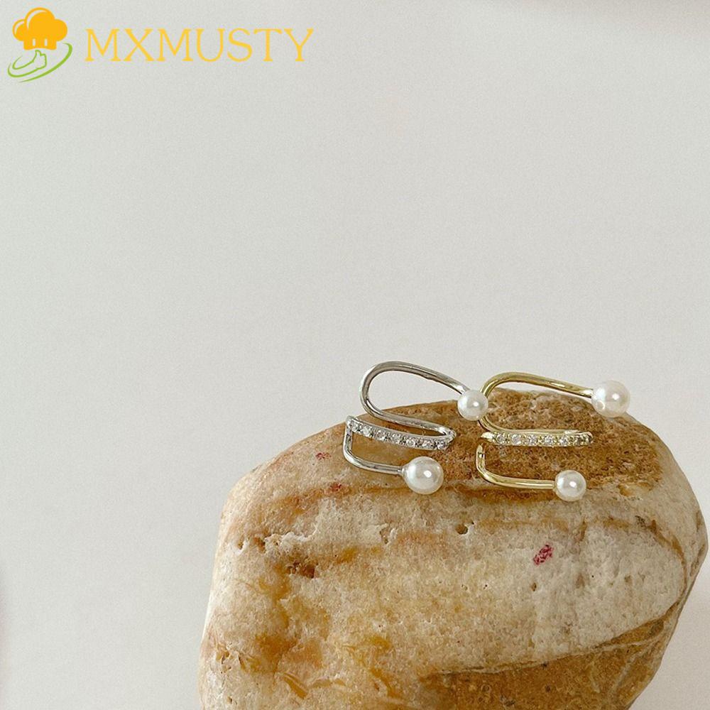 Khuyên Tai Dạng Kẹp Bằng Đồng Họa Tiết Lượn Sóng Phong Cách Ins Tinh Tế Cho Nữ