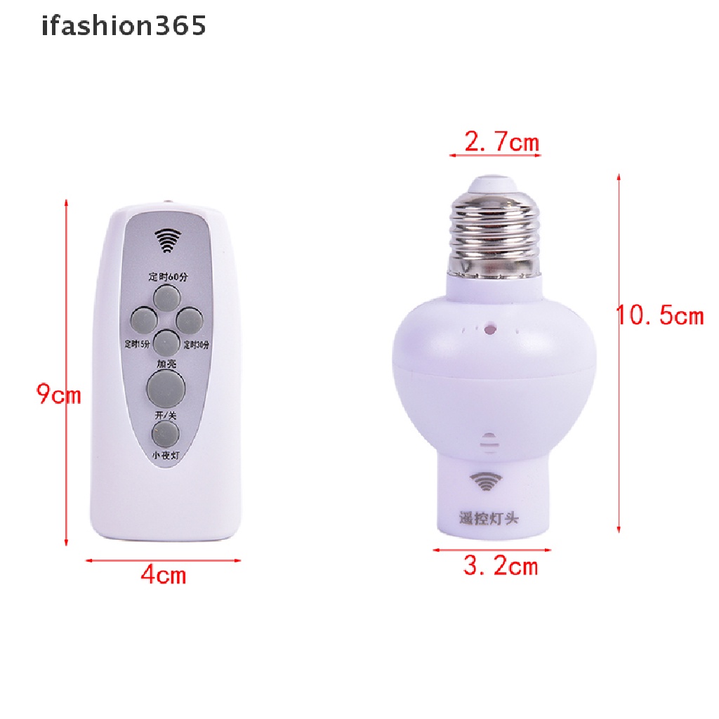 Chuôi Bóng Đèn E27 Không Dây Cảm Biến Âm Thanh Điều Khiển Từ Xa Thời Trang ifashion365