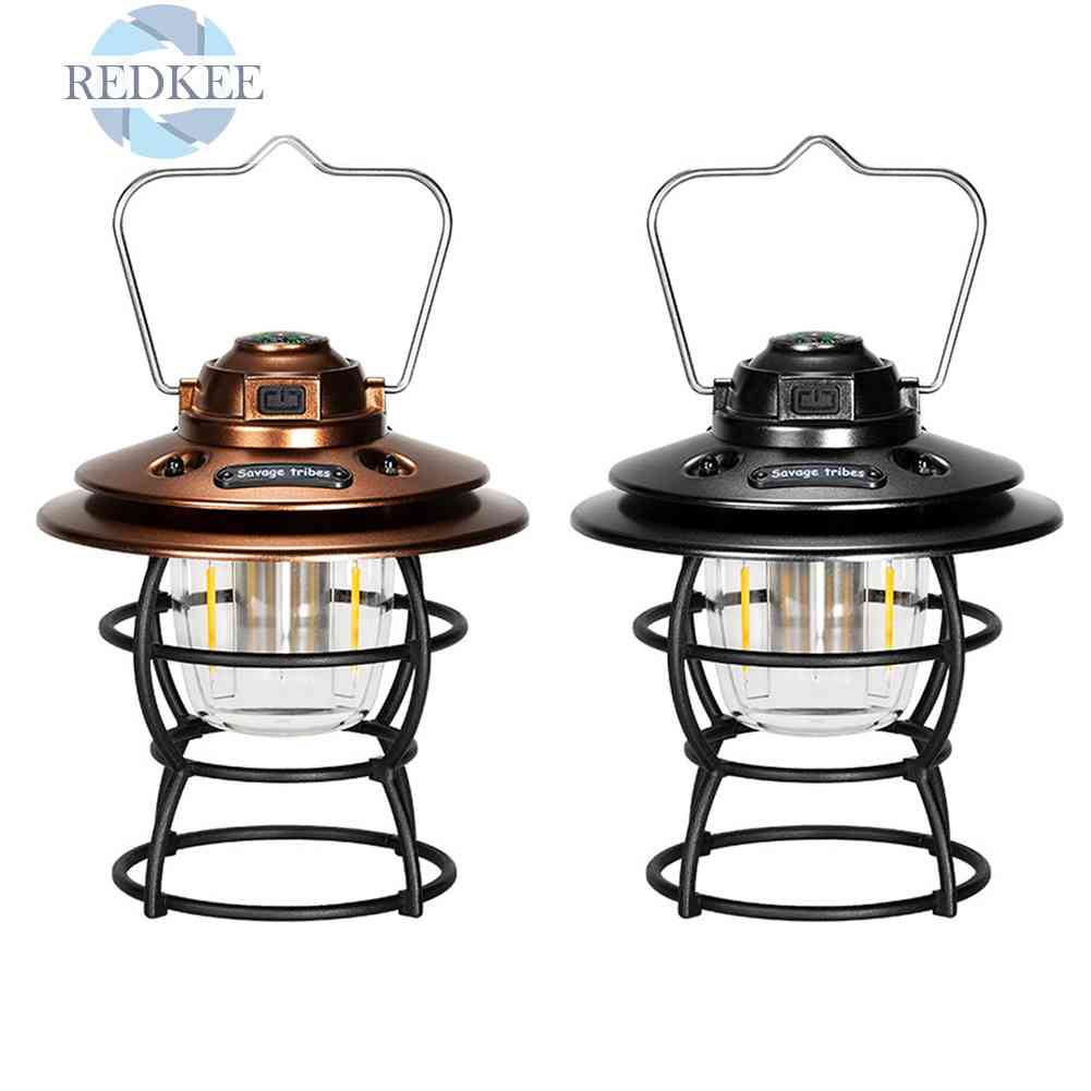 Đèn Cắm Trại 3 Bánh Răng Phong Cách Retro