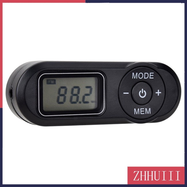 Radio FM 64-108Mhz Bỏ Túi Có Màn Hình Lcd Và Tai Nghe 3.5mm