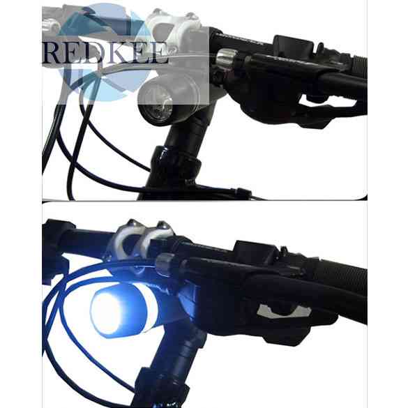 (MớI) Bộ ĐèN Pha Trước Sau 5 LED Cho Xe ĐạP