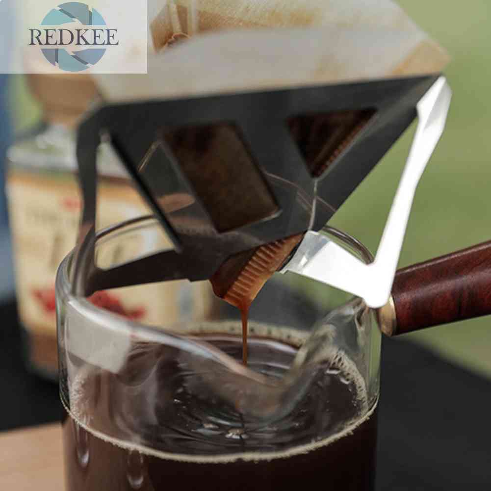 Cốc Lọc Cà Phê Nhỏ Giọt Bằng Thép Không Gỉ Có Thể Gấp Gọn Tiện