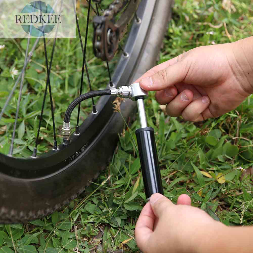 Ống Bơm Xe Đạp Mini Cầm Tay Bằng Hợp Kim Nhôm