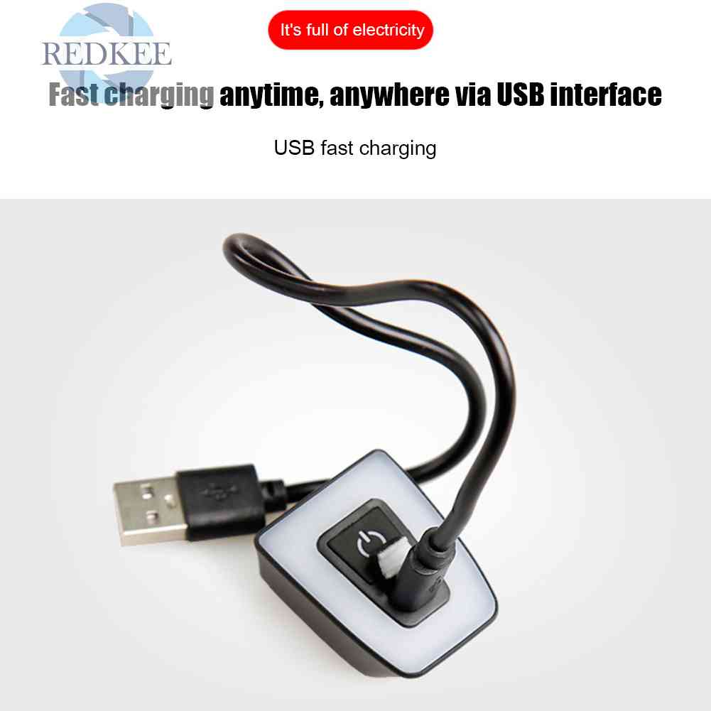 Đèn Cảnh Báo An Toàn Sạc USB Gắn Đuôi Xe Đạp