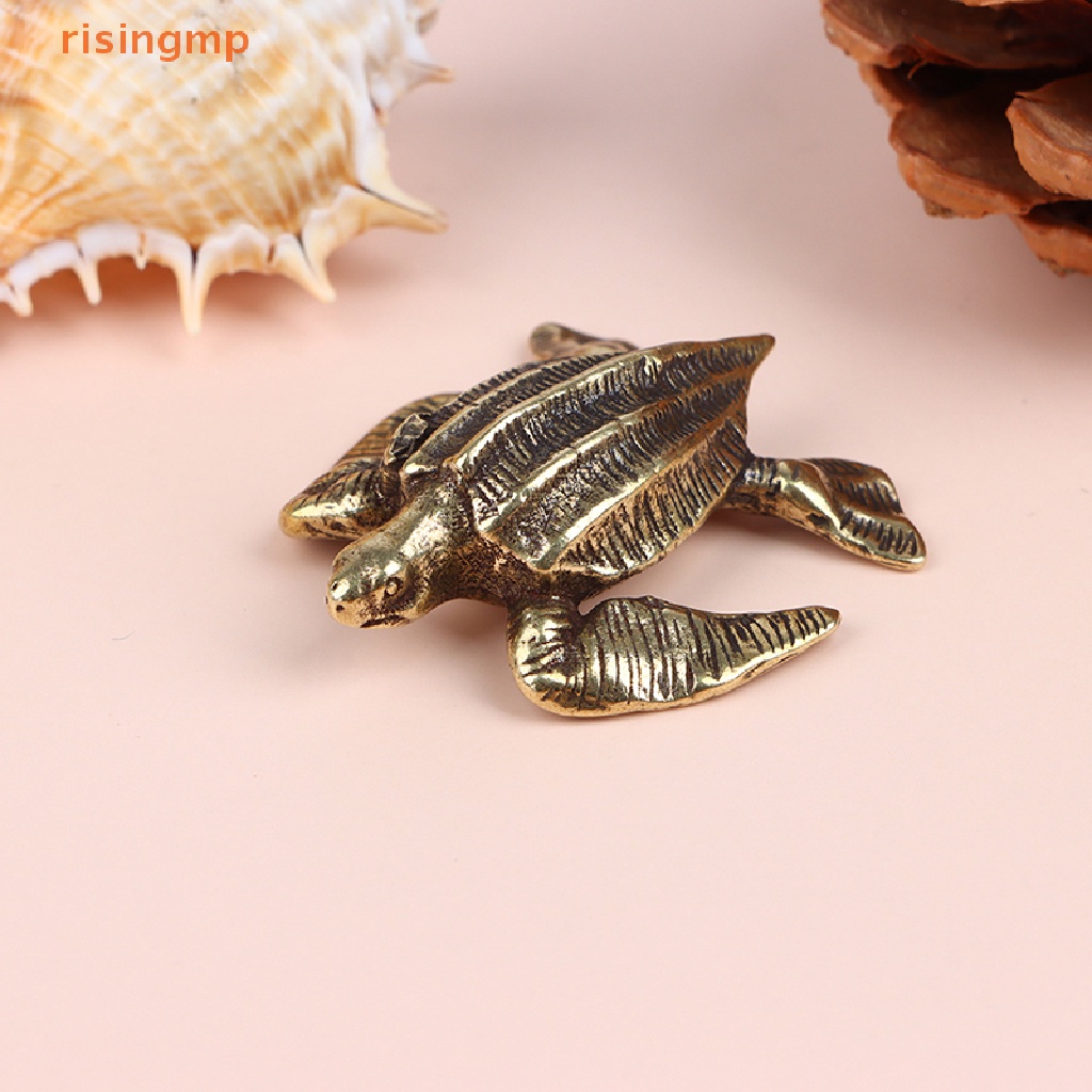 Đồ trang trí Rùa Biển Mini Bằng Đồng Thau Để Bàn Trang Trí