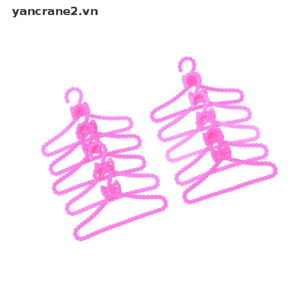 Set 10 Móc Treo Quần Áo / Váy / Giày Búp Bê / Giày Dép Độc Đáo Tiện Dụng {YAN2} Set 10 / 10 Móc Treo Quần Áo / Giày Dép Độc Đáo Tiện Dụng Cho Búp Bê Set 10 Móc Treo Quần Áo 10 Cái