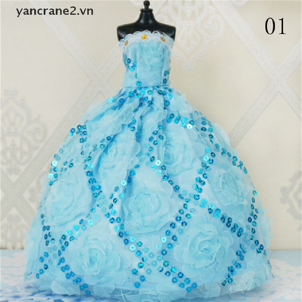 Búp Bê Đồ Chơi Mặc Đầm Cưới Đuôi Lớn 30cm Handmade YAN2 {yancrane2.vn}