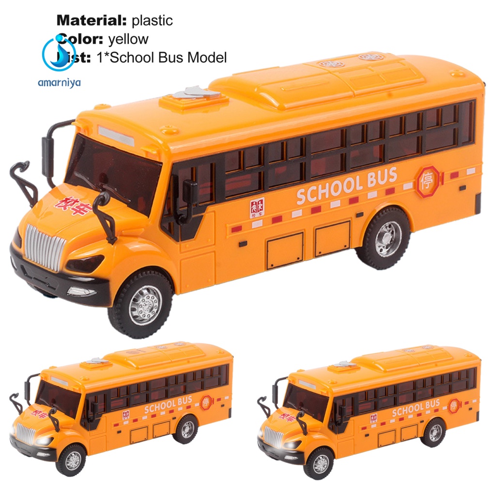 Mô Hình Xe Buýt Trường Trung Học Chống Trượt