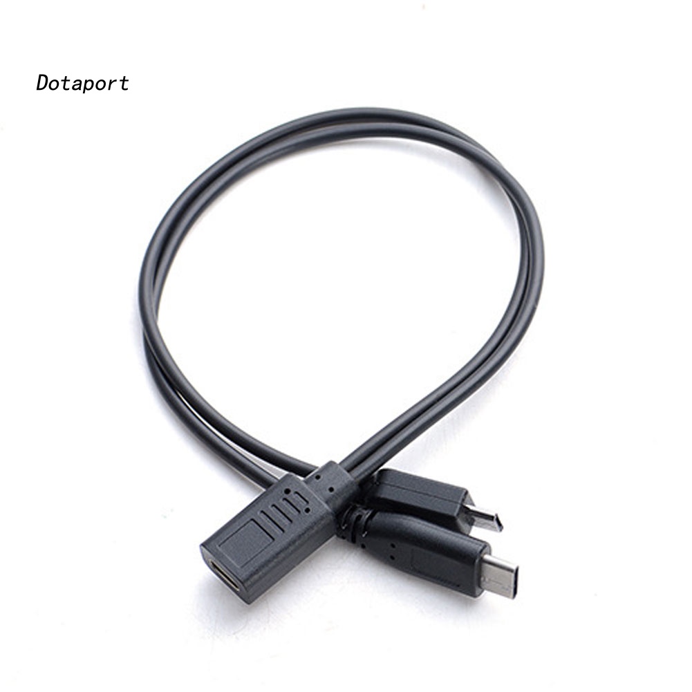 Cáp SạC Mở RộNg KDDT- Type-C Sang Micro 5P Lỗ CắM Sang 2 ĐầU CắM Chuyên