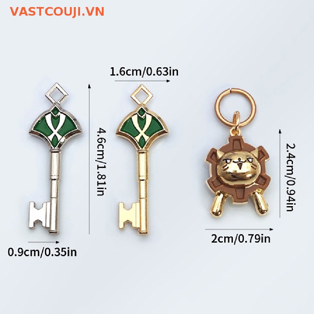 Móc Khóa VASTJI Hóa Trang Va Chạm Alhaitham Kaveh Kawaii