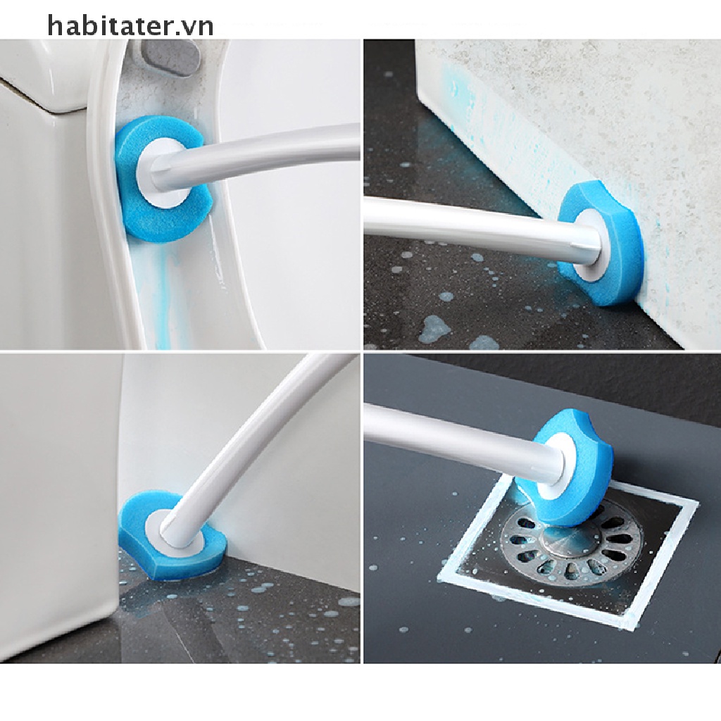 Cọ Chà Bồn Cầu Dùng Một Lần Với Tay Cầm Dài Tiện Dụng