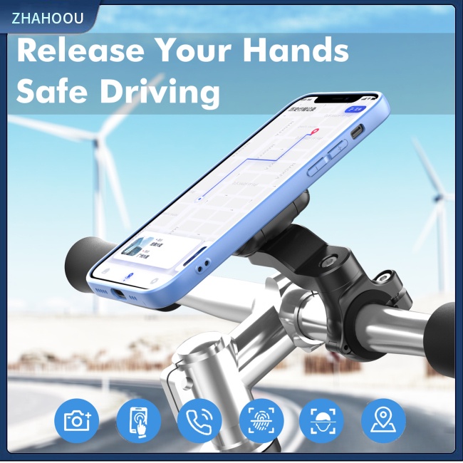 ☃Nhà Cửa☃ Giá Đỡ Điện Thoại Khóa Nam Châm Tự Động Căn Chỉnh Nhanh Chóng Cho Xe Đạp Xe Máy