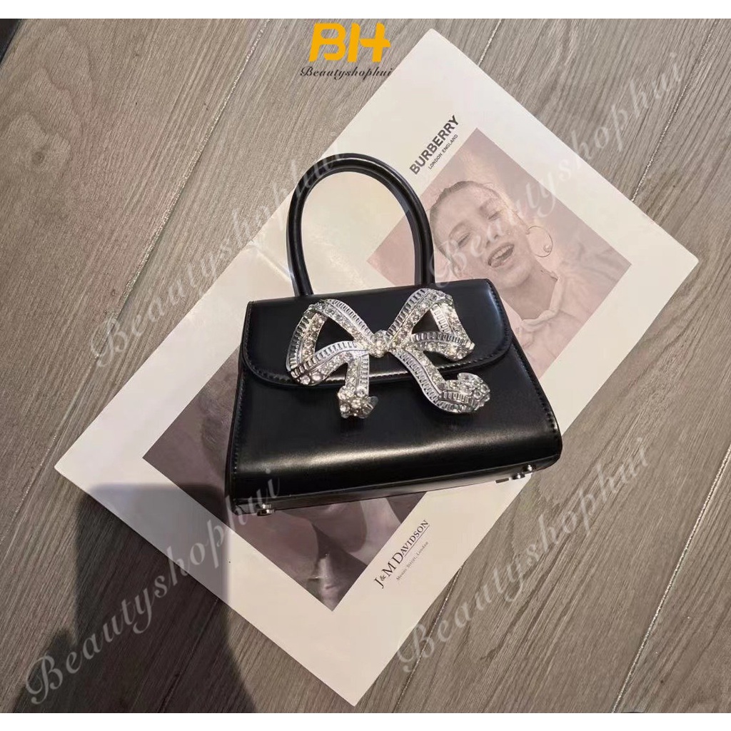 Túi Đeo Chéo Đính Nơ Kim Cương Mới 2023 Cho Nữ