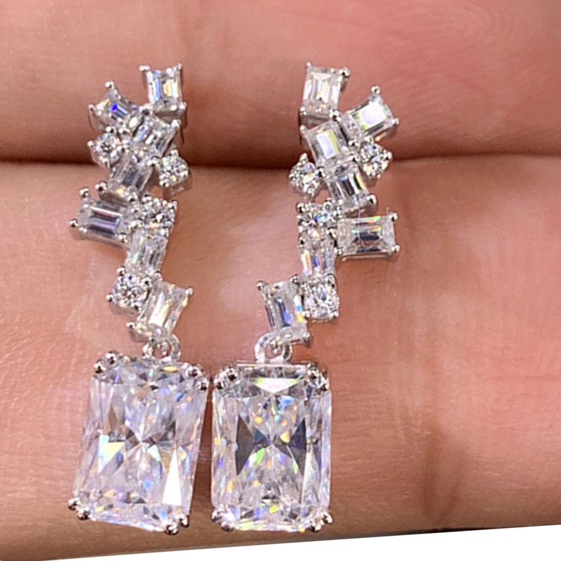 Bông Tai Đính Đá Zircon Thời Trang Dành Cho Nữ