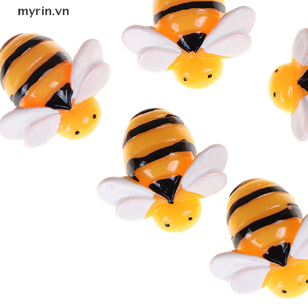 Set 10 Chú Ong Bằng Nhựa Resin Dùng Làm Đồ Thủ Công DIY