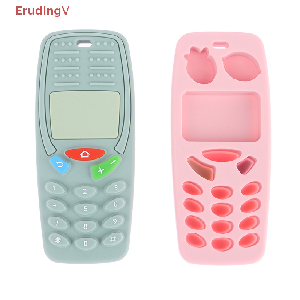 Đồ Chơi Nhai Gặm Hình TV Bằng Silicone Có Điều Khiển Từ Xa Cho Bé Gái