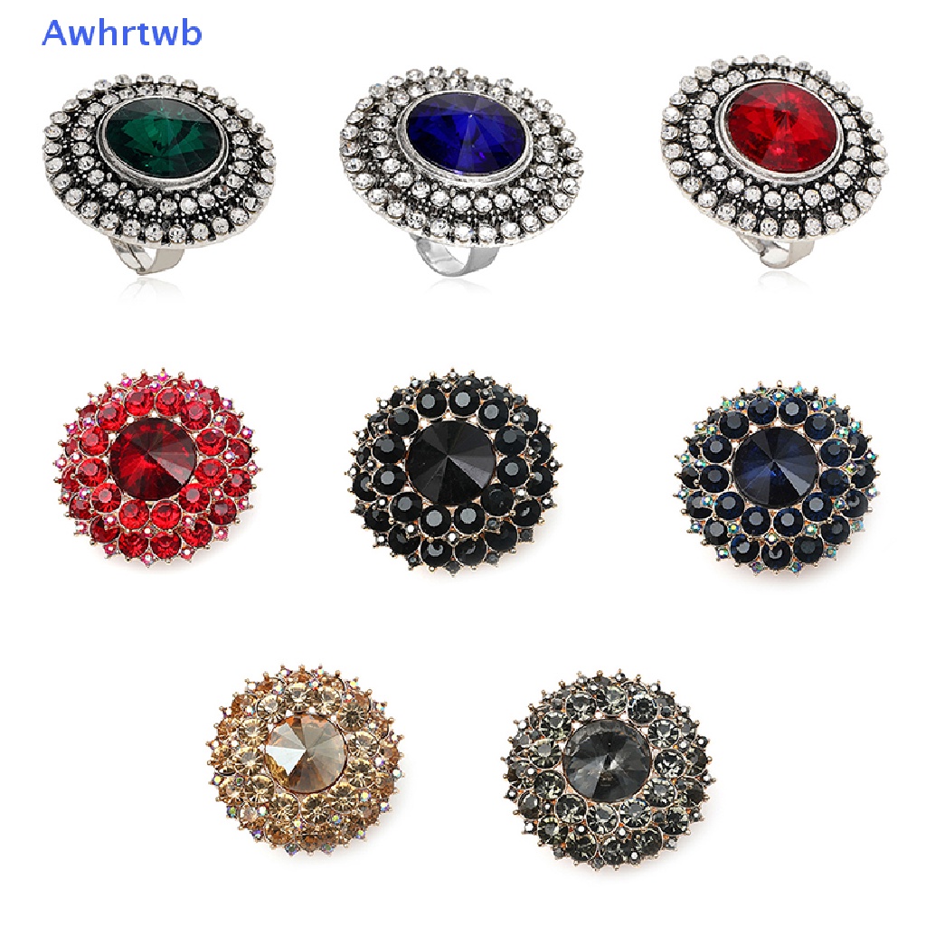 Nhẫn Đính Đá Pha Lê Phong Cách Boho Cổ Điển Dành Cho Nữ Mới