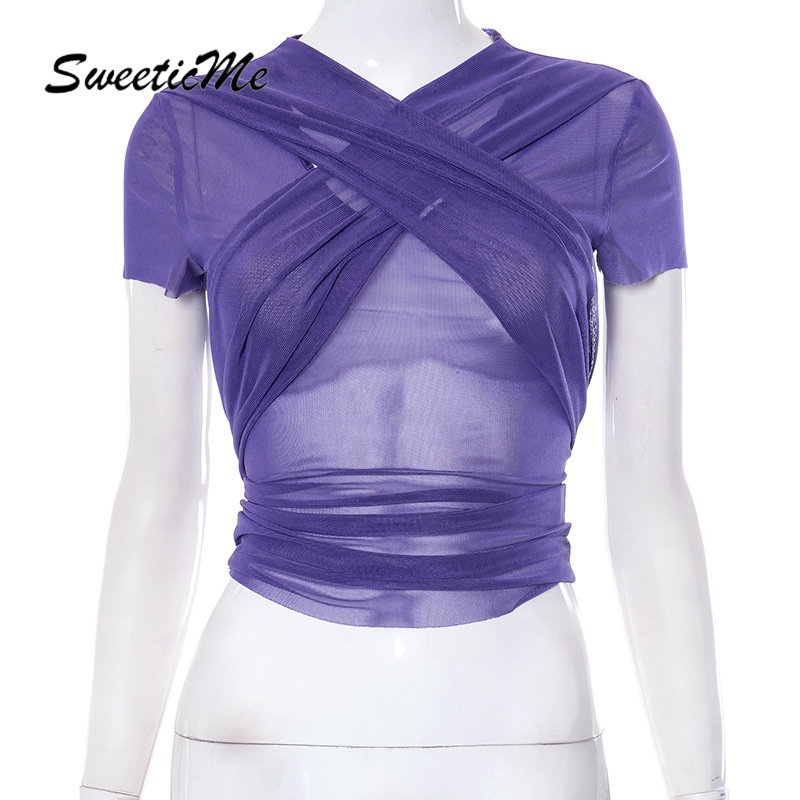 Áo Thun Tay Ngắn Cổ Chữ V Màu Trơn Dáng Ôm Thời Trang 2023 Dành Cho Bạn Nữ