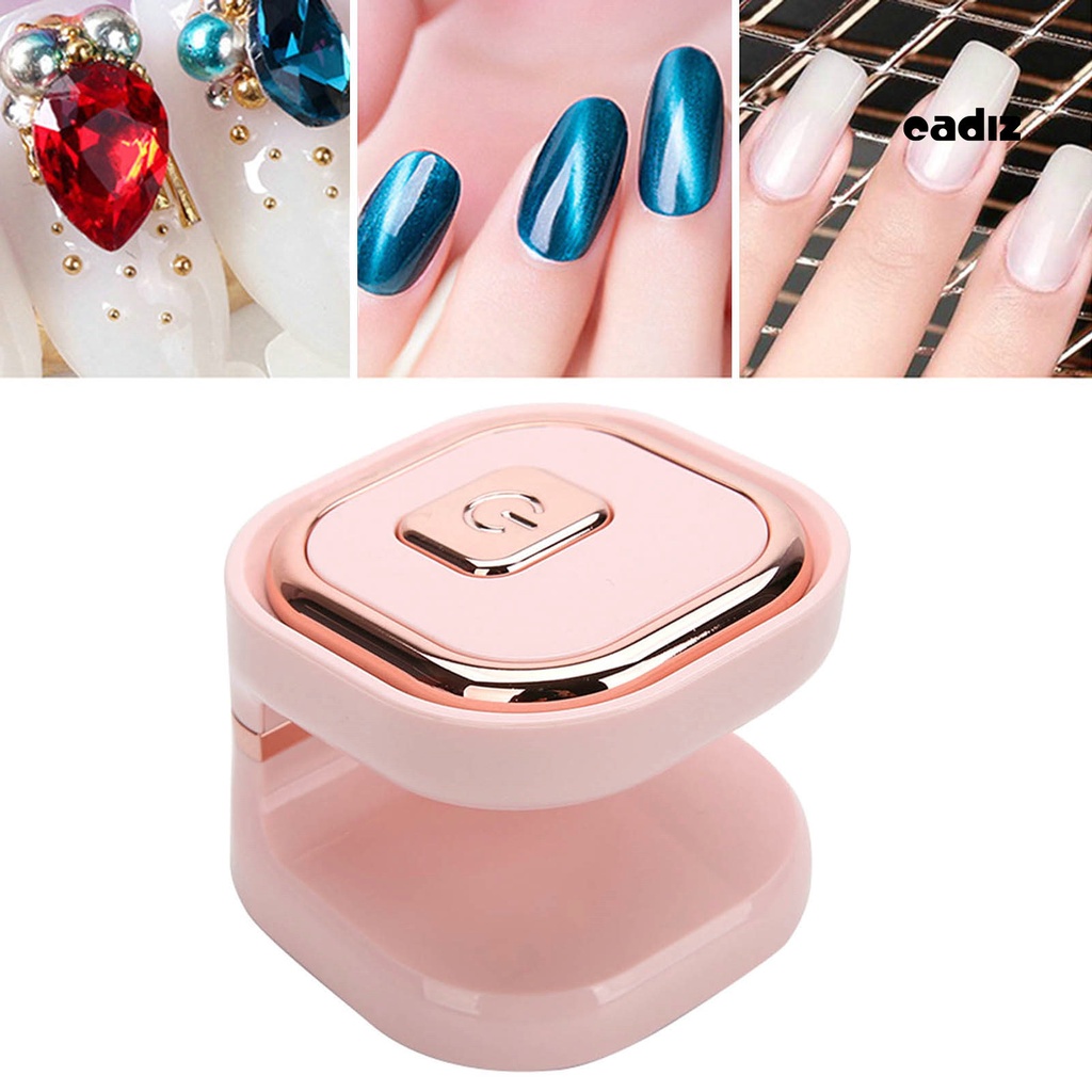 Máy Sấy Khô Móng Tay 6W 6 Bóng Đèn LED Công Suất Cao Nhanh Khô Không Chói Một Nút Sạc USB Tiện Dụng