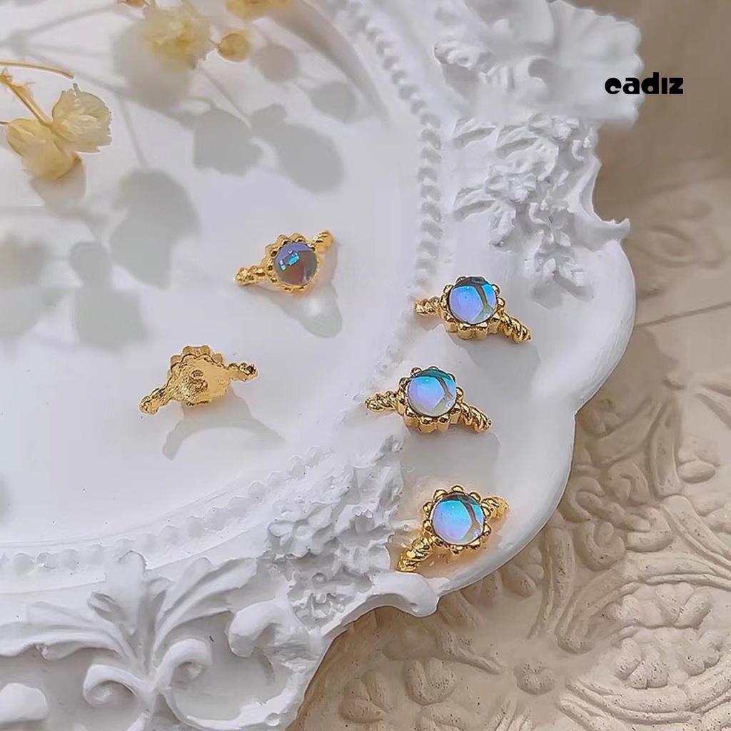 Bộ 5 Đá Đính Trang Trí Móng Tay Lấp Lánh DIY