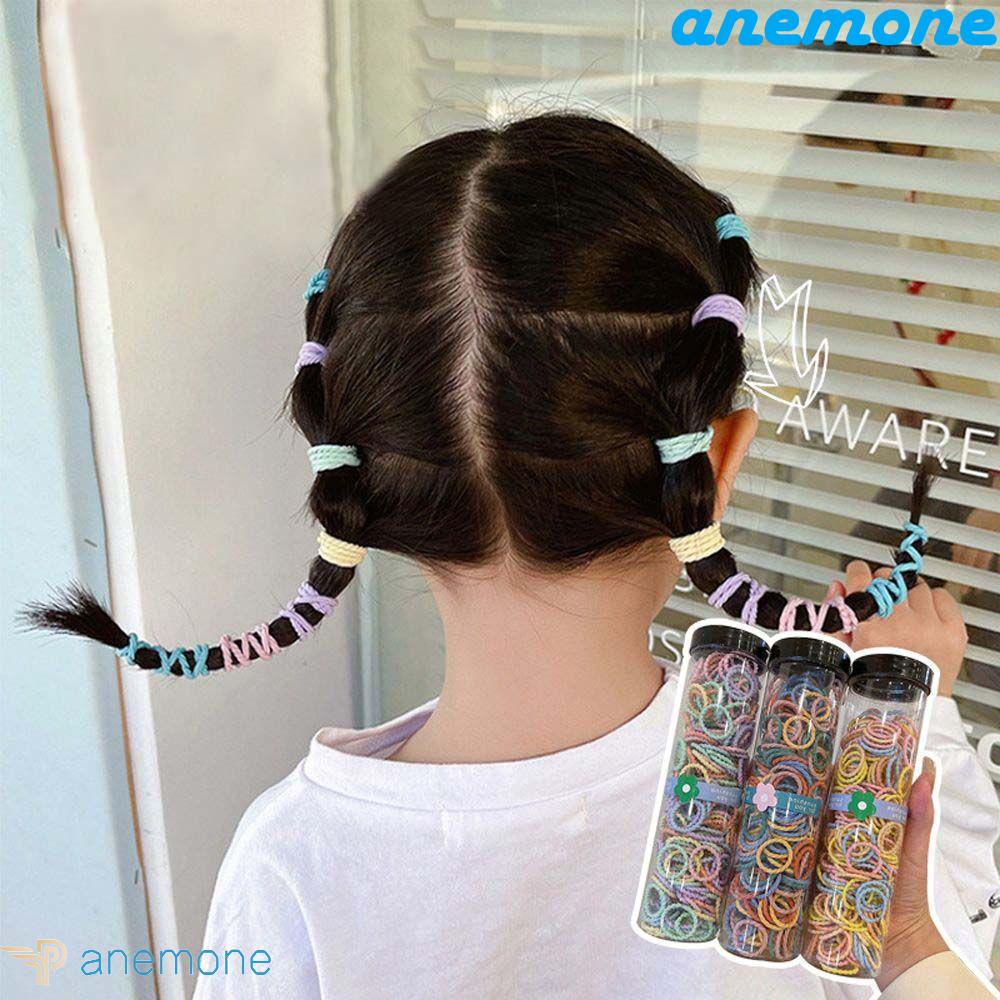 Dây Cột Tóc Cao Su Co Giãn Mini Nhiều Màu Sắc Dễ Thương Cho Bé