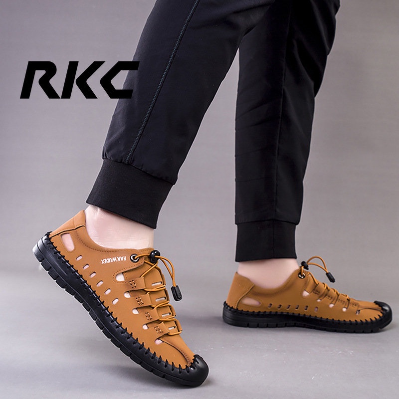 Giày Sandal Đục Lỗ Thoáng Khí Thời Trang Đi Biển Cho Nam RKC695