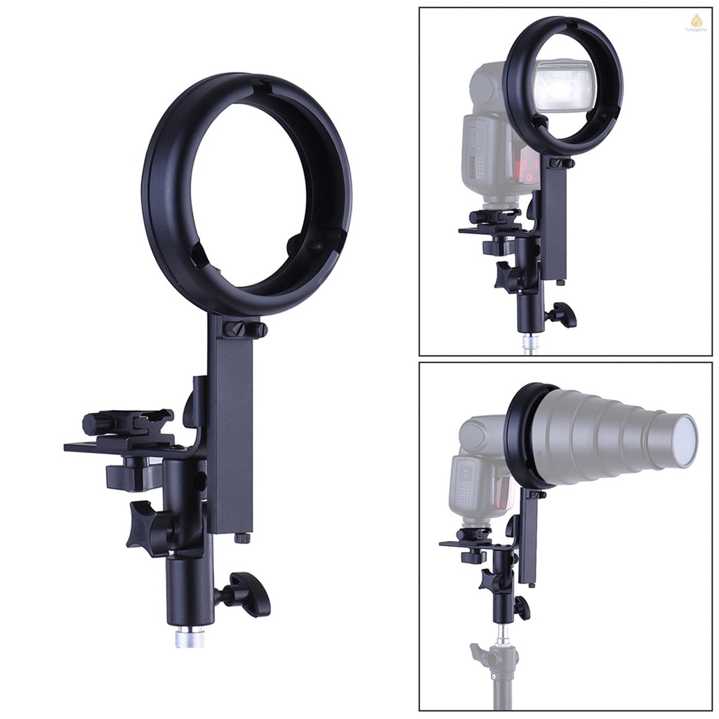 (fygavn) Giá Đỡ Đèn Flash Speedlite Flash Hình Tổ Ong Gắn Nơ Chuyển Đổi Ngàm Cho Hộp Phản Quang Làm Đẹp Đĩa Dù