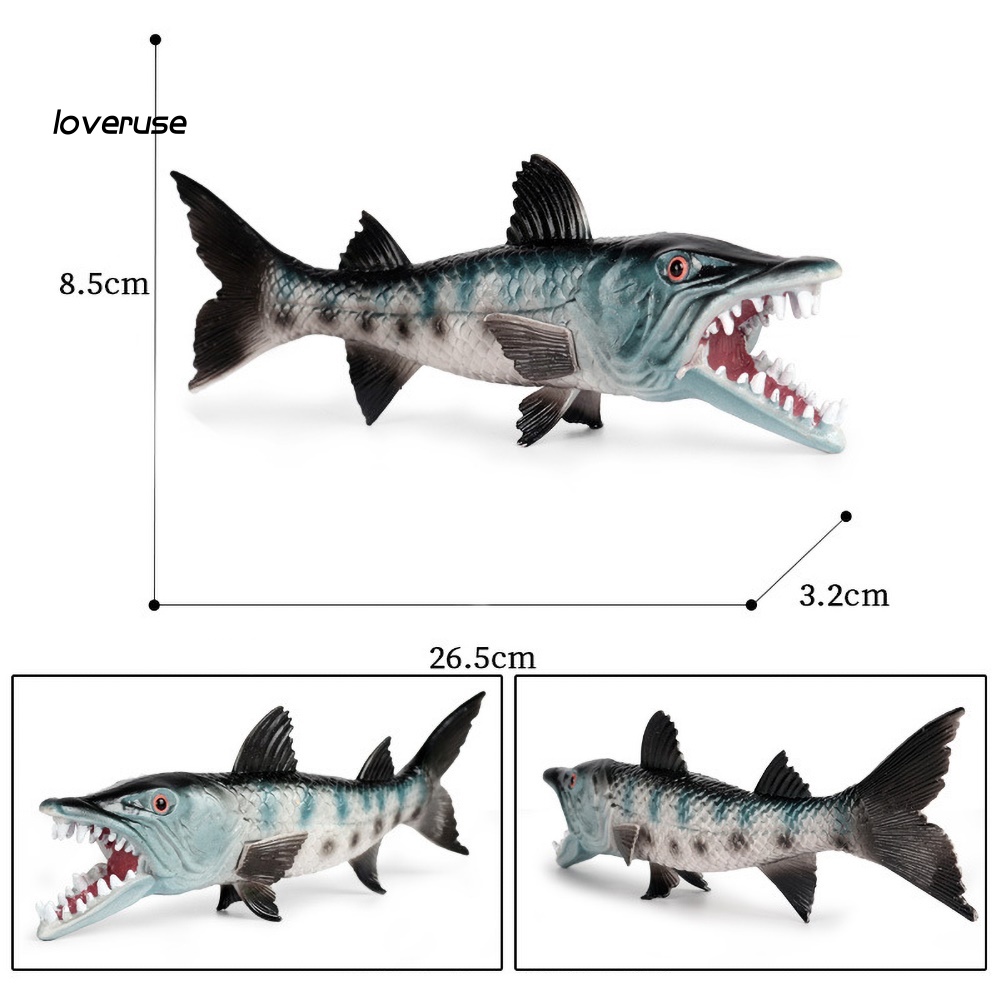 Mô Hình Động Vật Biển Răng Sắc Bén Độc Đáo Trang Trí Nhà Cửa