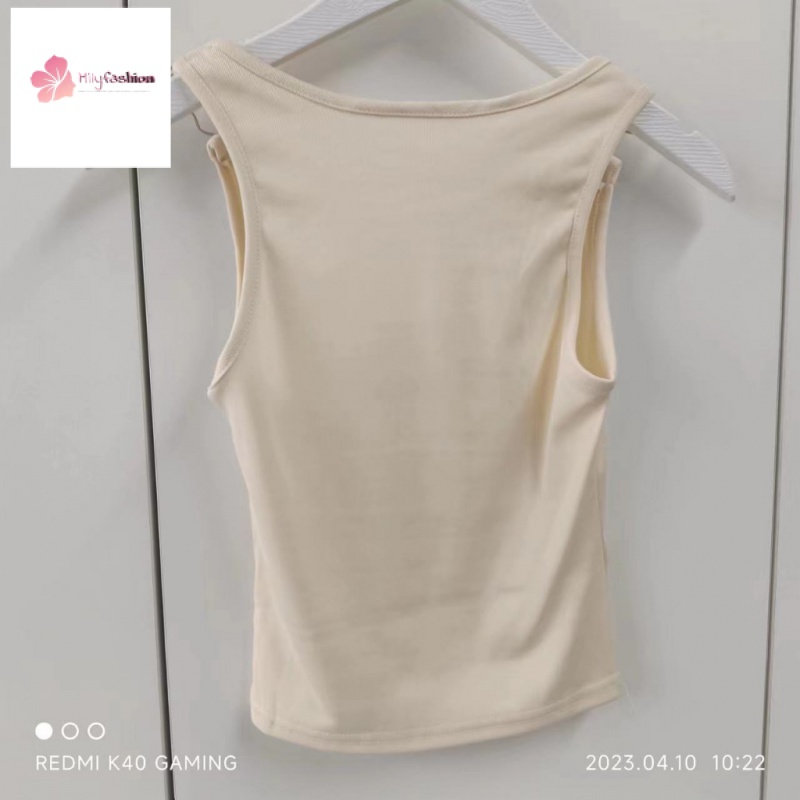 Áo Hai Dây Mỏng Vừa Vặn Mùa Hè Thêu Chữ Phong Cách Mỹ Thiết Kế Mới Cho Nữ