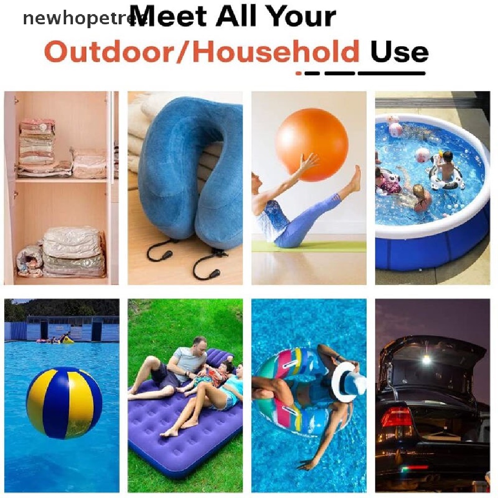 Ống Bơm Khí Mini 2.0 Di Động Tiện Dụng Cho Thảm Cắm Trại Ngoài Trời