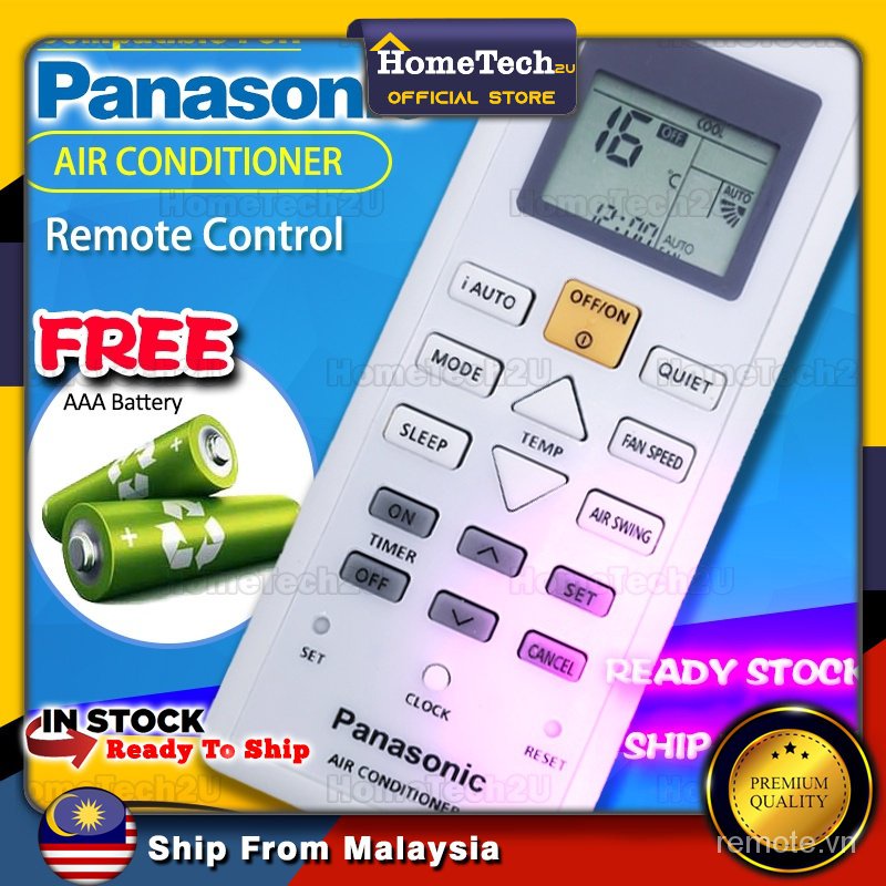 Điều Khiển Từ Xa Thay Thế Dành Cho Máy Lạnh Panasonic R32 PN SERIES CS-PN9WKH CS-PN12WKH CS-PN18WKH