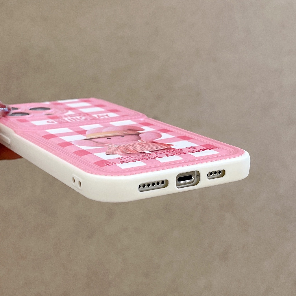 Ốp Điện Thoại TPU Silicon Mềm Chống Sốc In Hình Thỏ Hoạt Hình Thiết Kế Dạng Ví Cho iPhone 11 12 13 14 PRO MAX