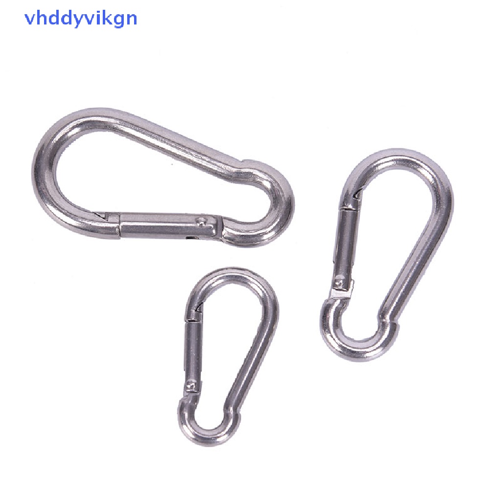Móc Khóa Carabiner Bằng Thép Không Gỉ 304 Tháo Gỡ Nhanh
