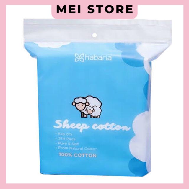 Bông Tẩy Trang Cừu Habaria Sheep Cotton 234 Miếng