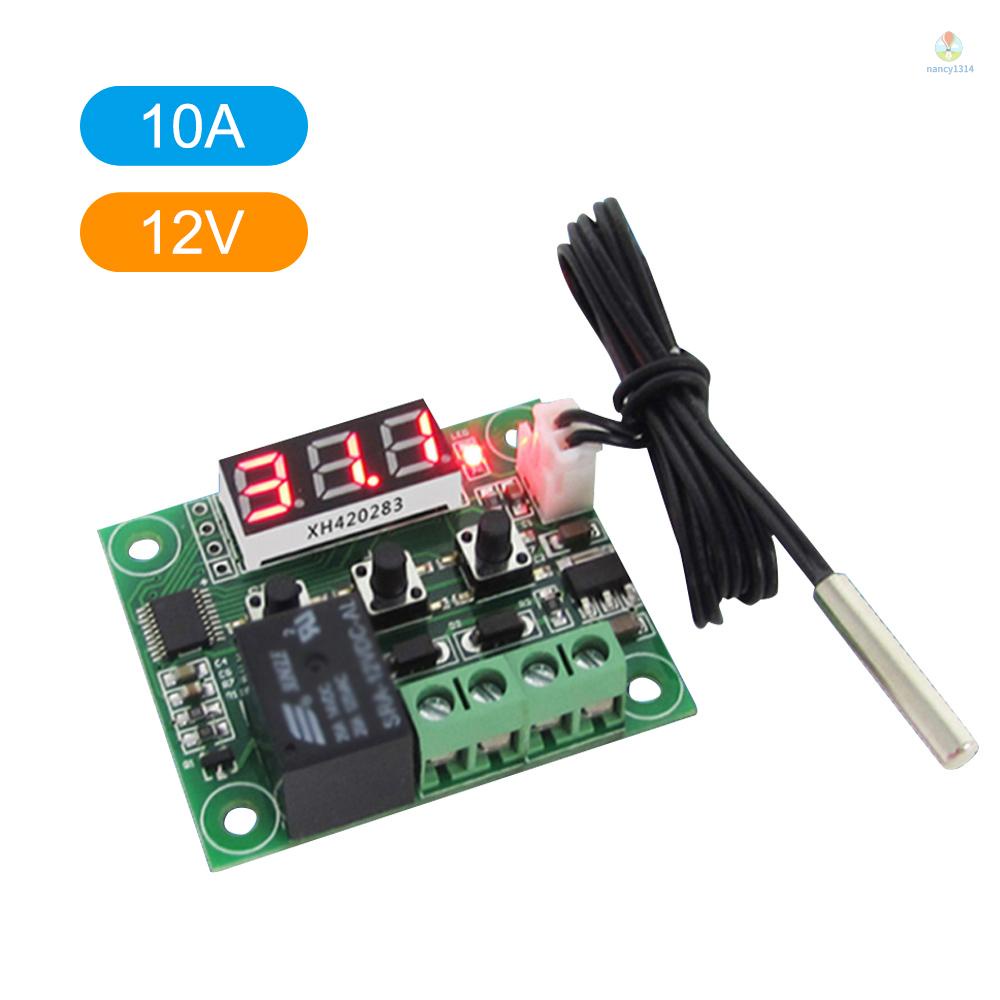 Bảng Mạch Điều Khiển Nhiệt Độ Kỹ Thuật Số Độ Chính Xác Cao NTC Cảm Biến Nhiệt Độ Cao Chống Thấm Nước W1209