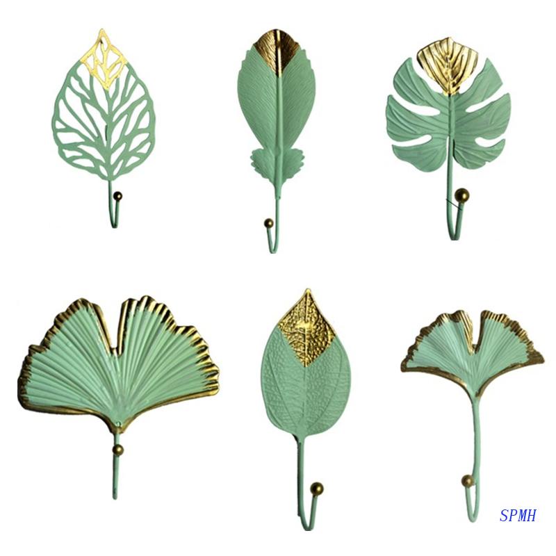 Móc Sắt Treo Đồ Gắn Tường Hình Chiếc Lá Sáng Tạo